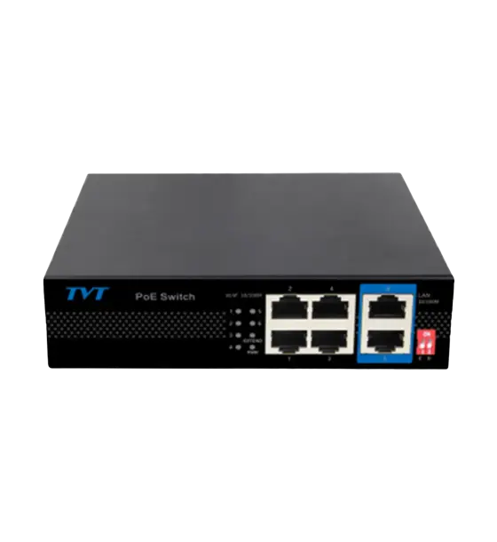 TD-B2208S1-PEU PoE Switch, 8 Ports+2Uplink Ports/ Support Long Distance Transmission 120W Metal